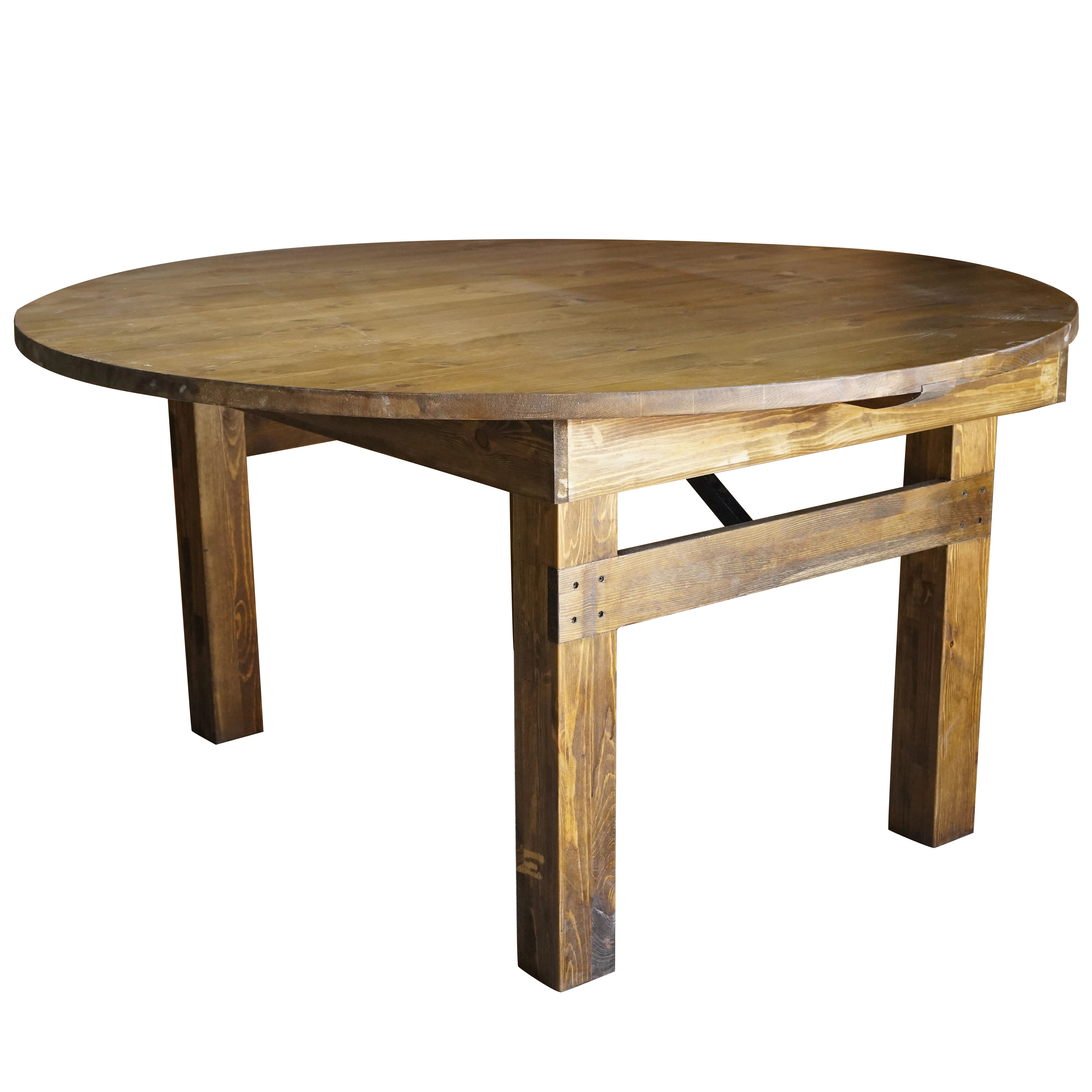 SZ Wedding Rustic Wood Round Farm Table for Events Party Dining Table