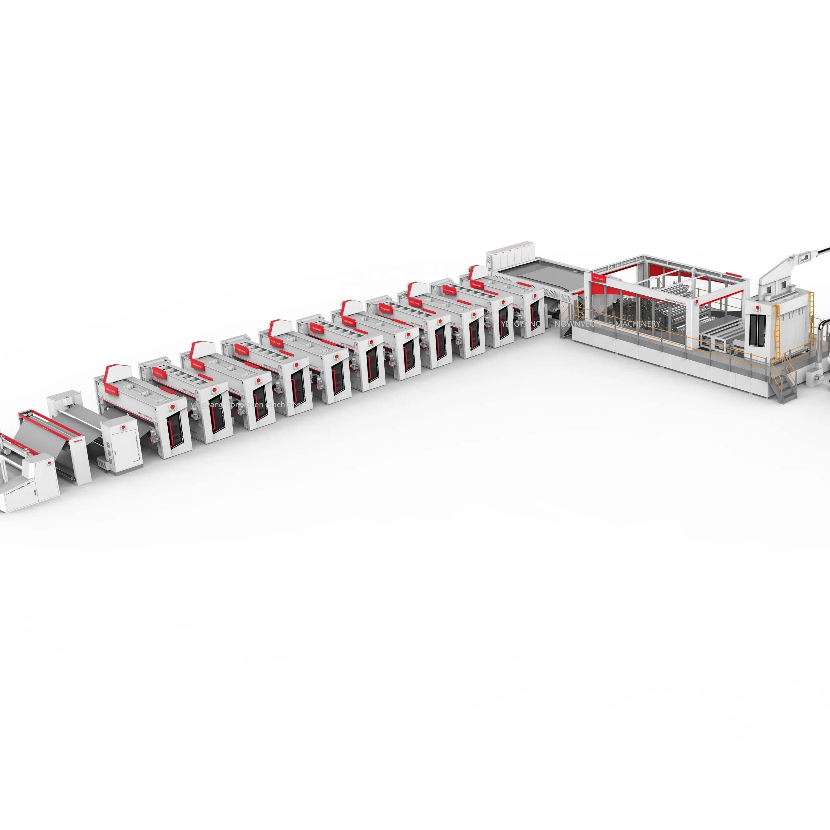 Nonwoven microfiber artifical leather production line