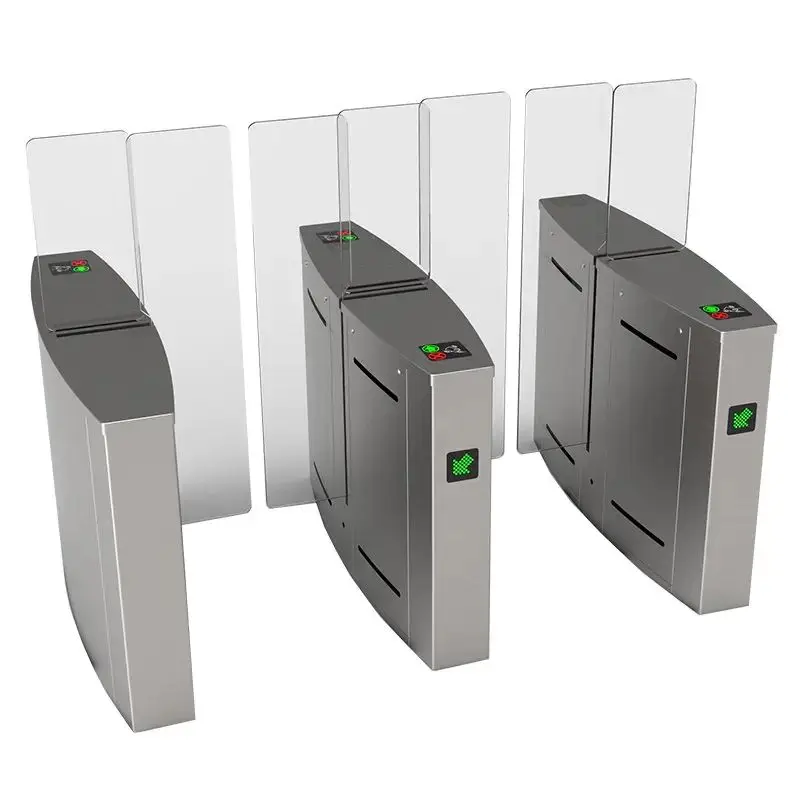 Full Height Sliding Turnstile Automatic Access Control Dc Motor Sliding Turnstile Gate