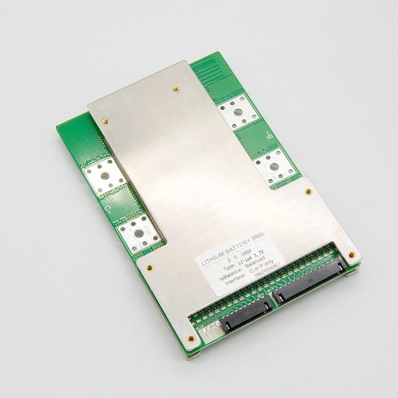 jiabaida bms 3.7V li-ion 3S 12v 100a common port bms active balancer with Temperature control
