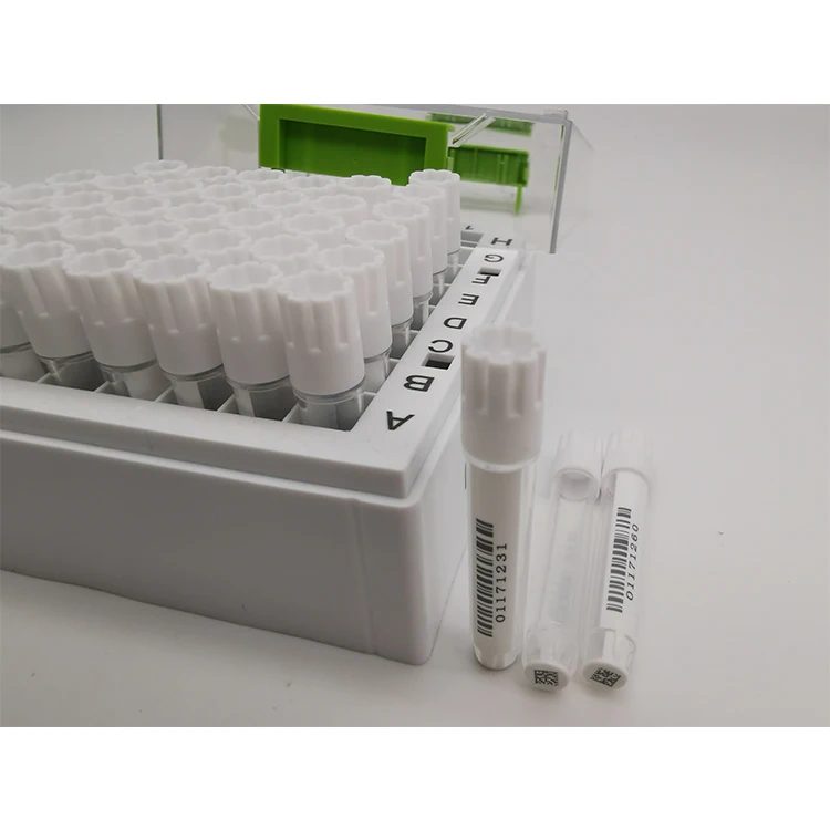 Sorfa 96 racked cryovial 2d лабораторные пробирки центрифуги пробки криогенные пробирки