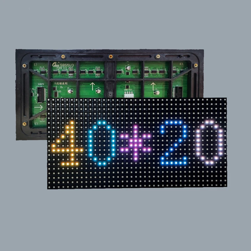 Full color Kinglight Nationstar 8mm Advertising Board sign 3535SMD 256*128mm Module Panel outdoor p8 led display