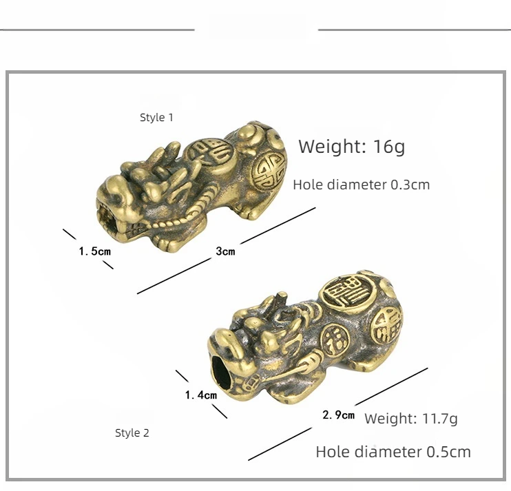 Solid copper casting brave 3D accessories bracelet pendant Jucai safe crafts diy jewelry wholesale