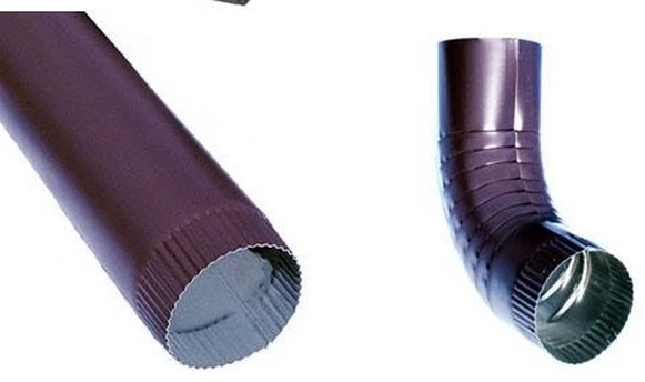 Downpipe downspout  roll forming machine with PPGI, GI lead rain work with  rain gutter  roll forming machine