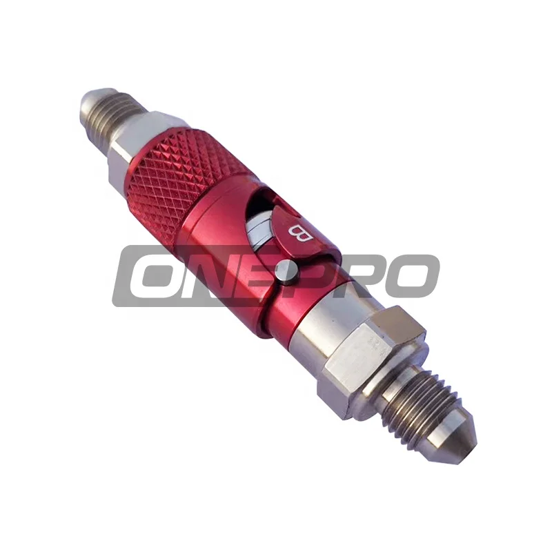 Titanium Dry Brake Coupler Hose Pipe AN Quick Release Disconnect Fitting Connector Adapter