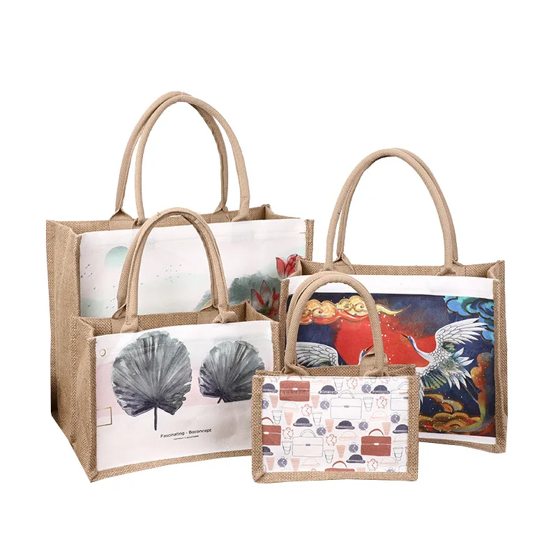 custom personalised jute bag