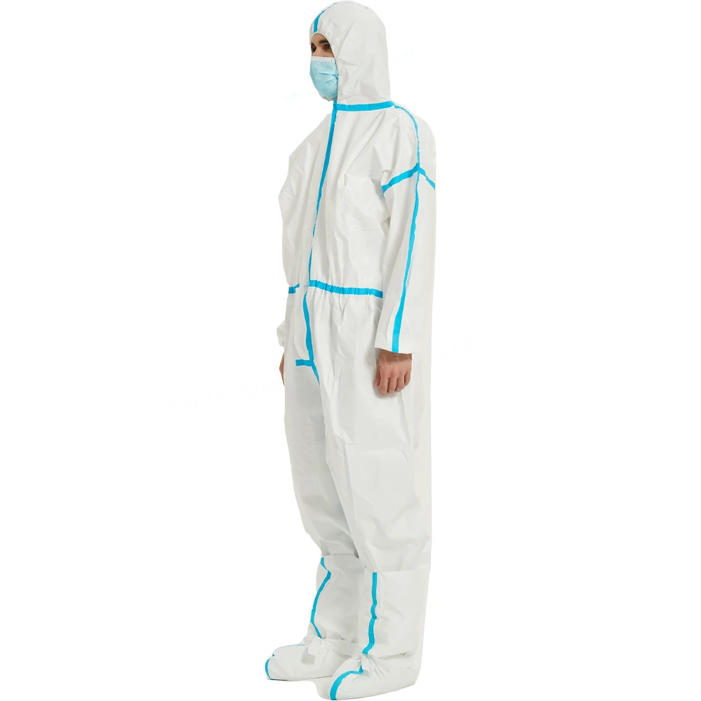 High Performance Medical Protection Clothing Suit Isolation Gown Disposable Nonwoven Coverall For Hospital