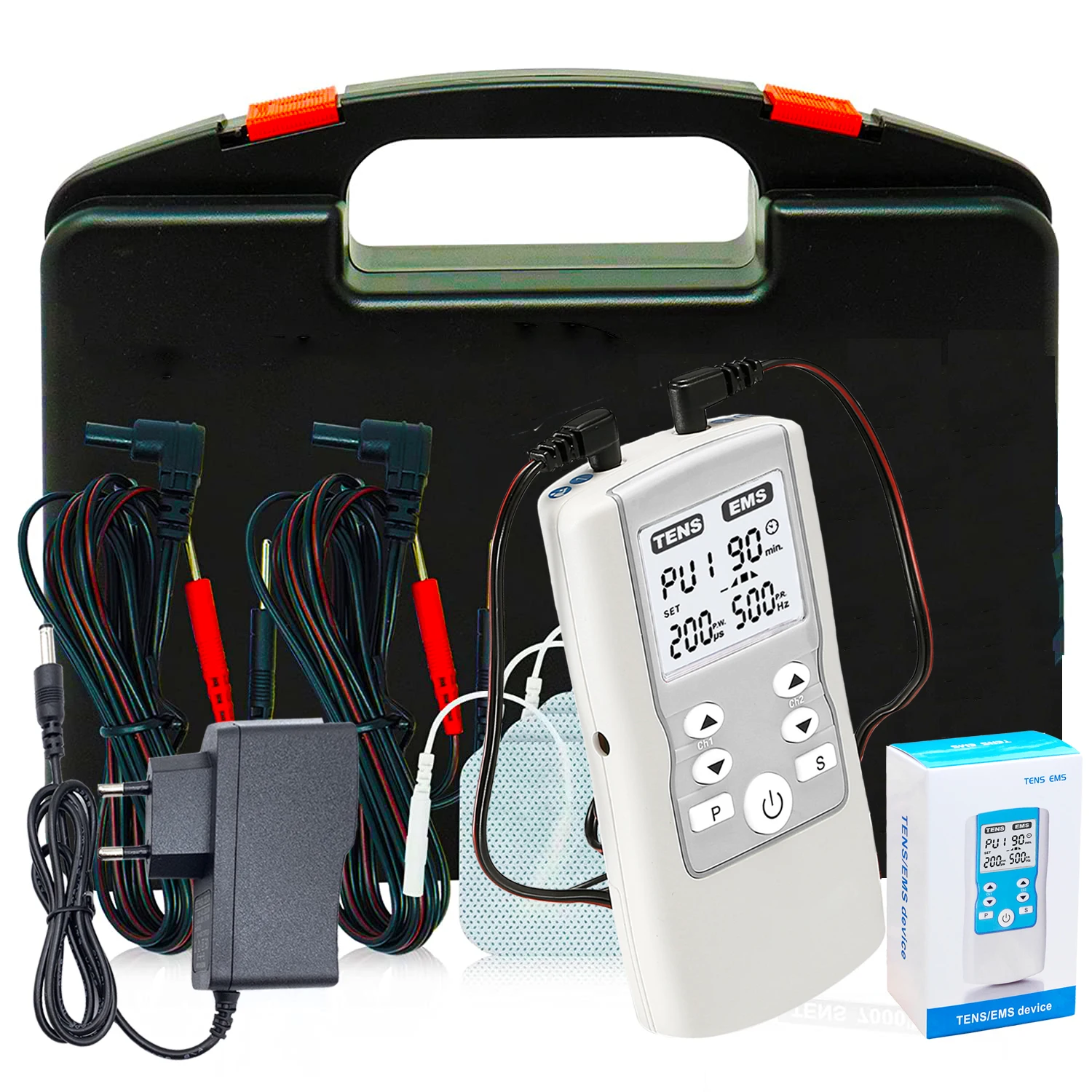 normal burst modulated symmetrical rectangular waveform 36 adjustable programs tens ems machine physiotherapy