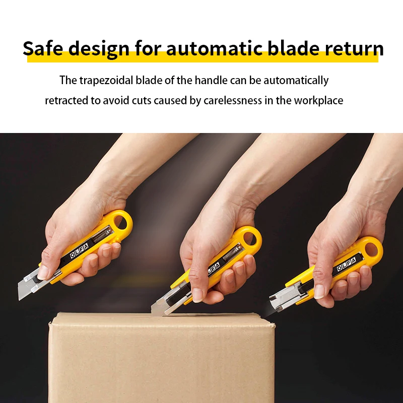 OLFA SK-4 Craft Knife Unpacking Paper Knife Semi-Automatic Self-Retracting Safety Knife