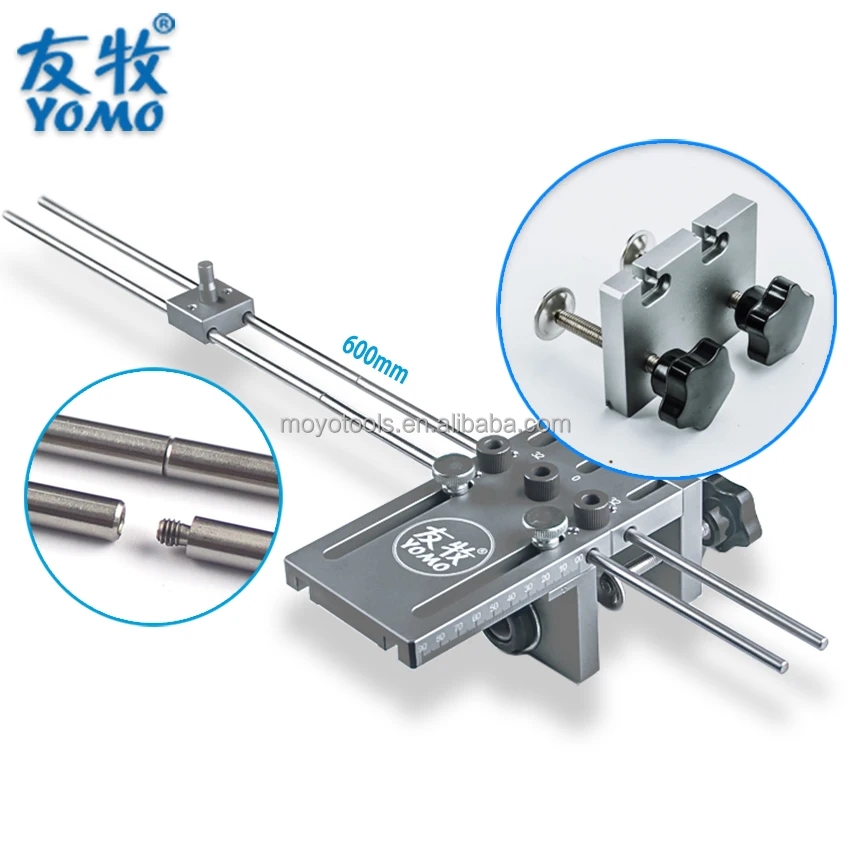 2023 New Upgrade Precision Punch Locator 3 In 1 Dowelling Jig Wood Hole Drilling Guide Tenoning Pin Hole Woodworking Tool