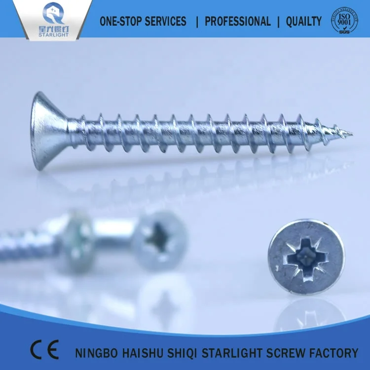Self tapping galvanized screw flat head , Furniture Screws