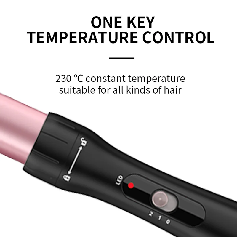 Ulelay Ceramic 3 Barrel multi combo Curling Iron Hair Curler Curling Wand Set 5 in 1 Interchangeable hair Curling Brush