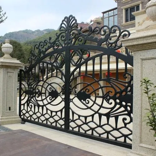 
Luxury good looking cast aluminium main gate Wholesaler cast aluminium double swing gate indian house main gate designs 