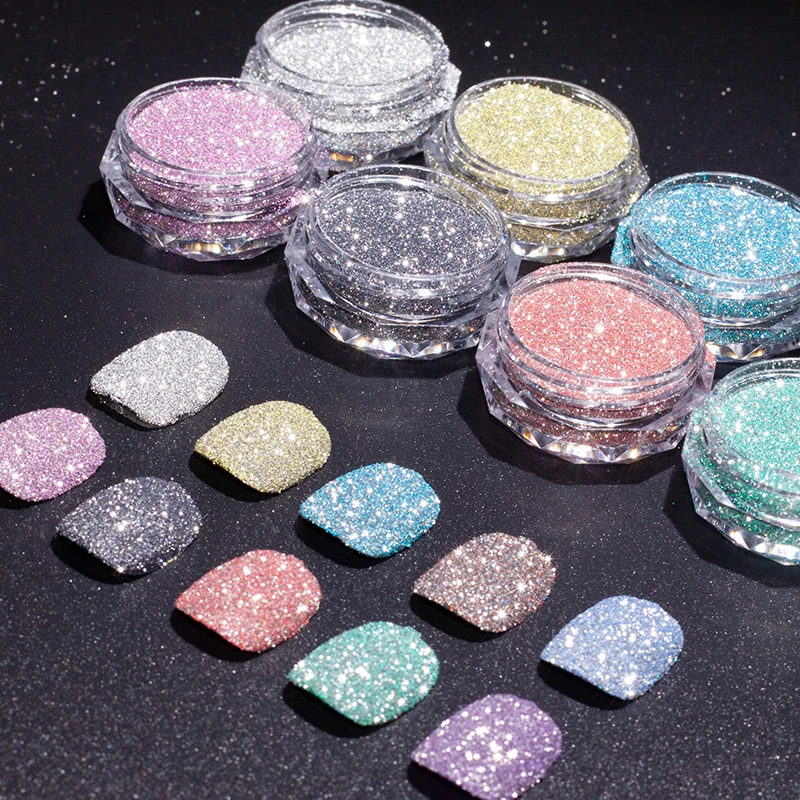 Free Samples Reflective Glitter Mixed Gel Nail Polish Glitter for Nails