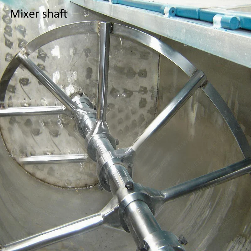 NEWEEK Farm Mash Cow Feed Fodder Forage 1 Ton Horizontal Pig Feed Mixer Animal Feed Mixing Machine