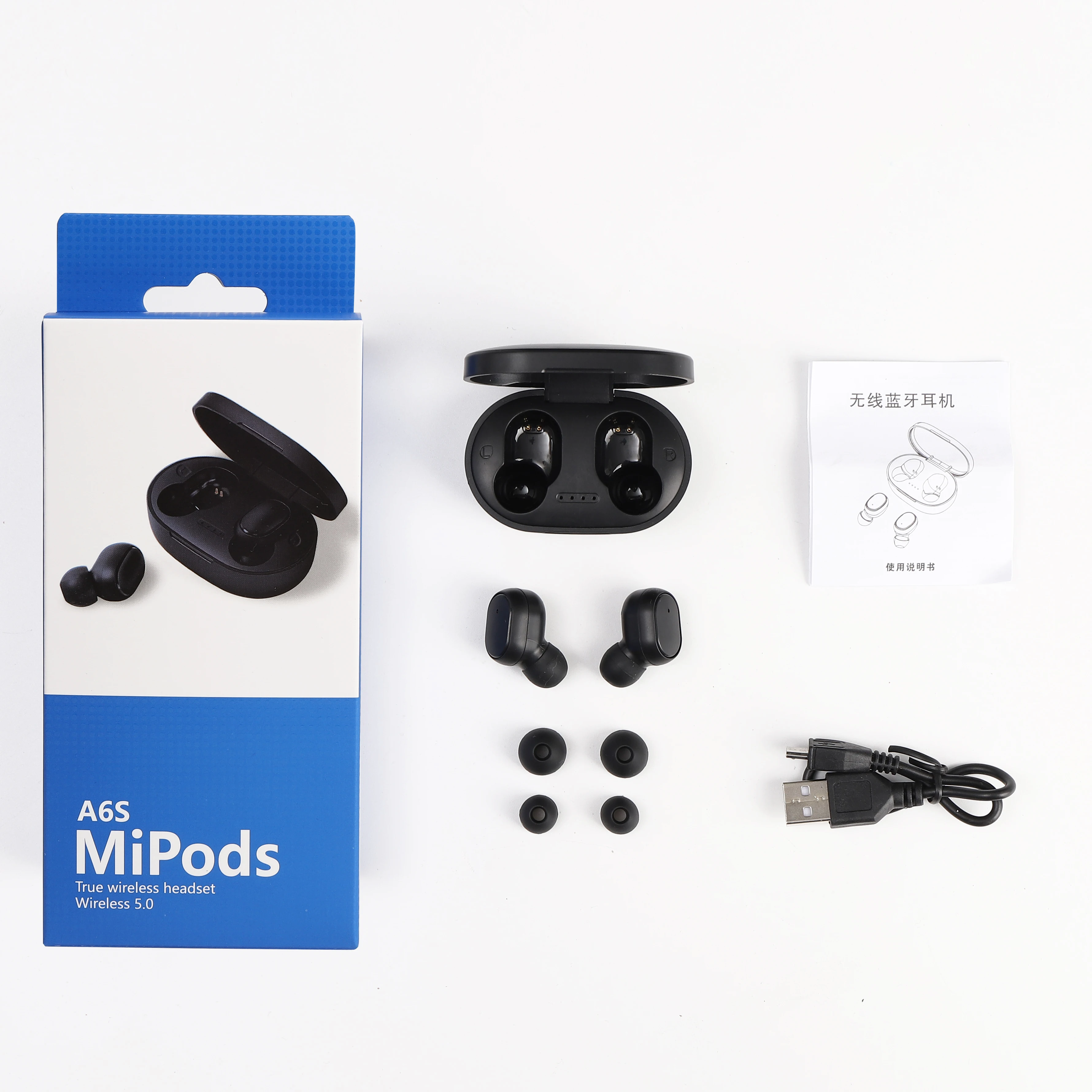  Новые электронные беспроводные наушники A6S Air dots наушники-вкладыши 5 0 TWS гарнитура с шумоподавлением и