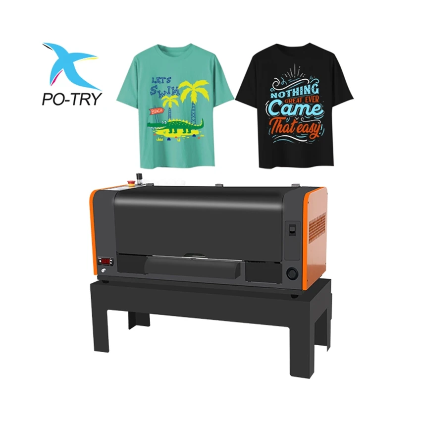 Po-try Digital Dtf Printer T-shirt Printing Machine For Custom Apparel Printing Print On Shirts And Any Fabric
