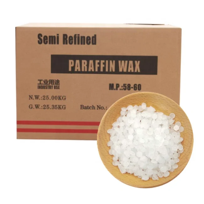 58-60 Semi refined paraffin wax for making candles