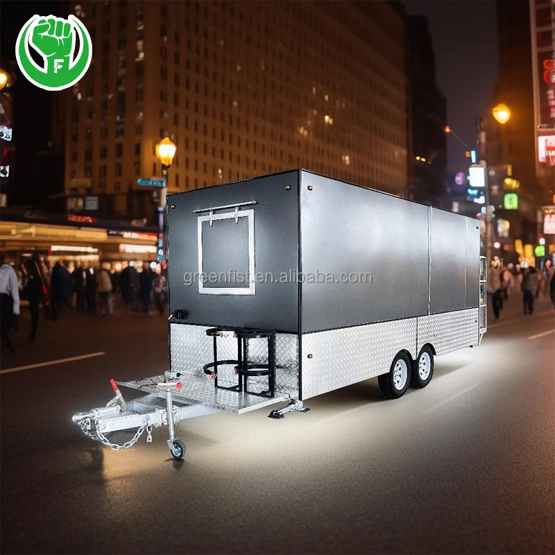 Japanese Luxury Mobile Large Caravan Food Transportation Truck Trailers for Sale