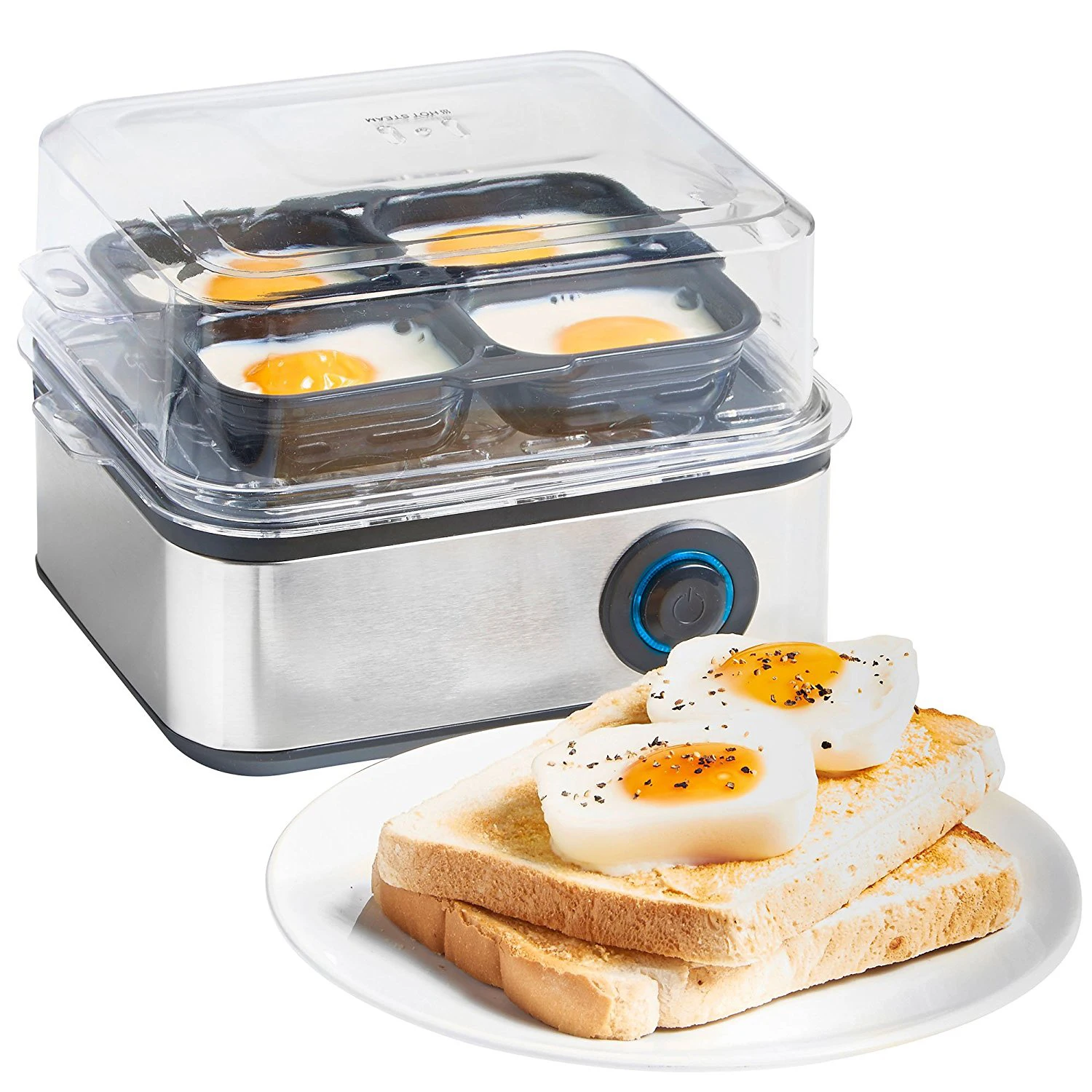Hot sale multifunctional manual adjustment egg cooker boiler for household 100-220-230V 500W