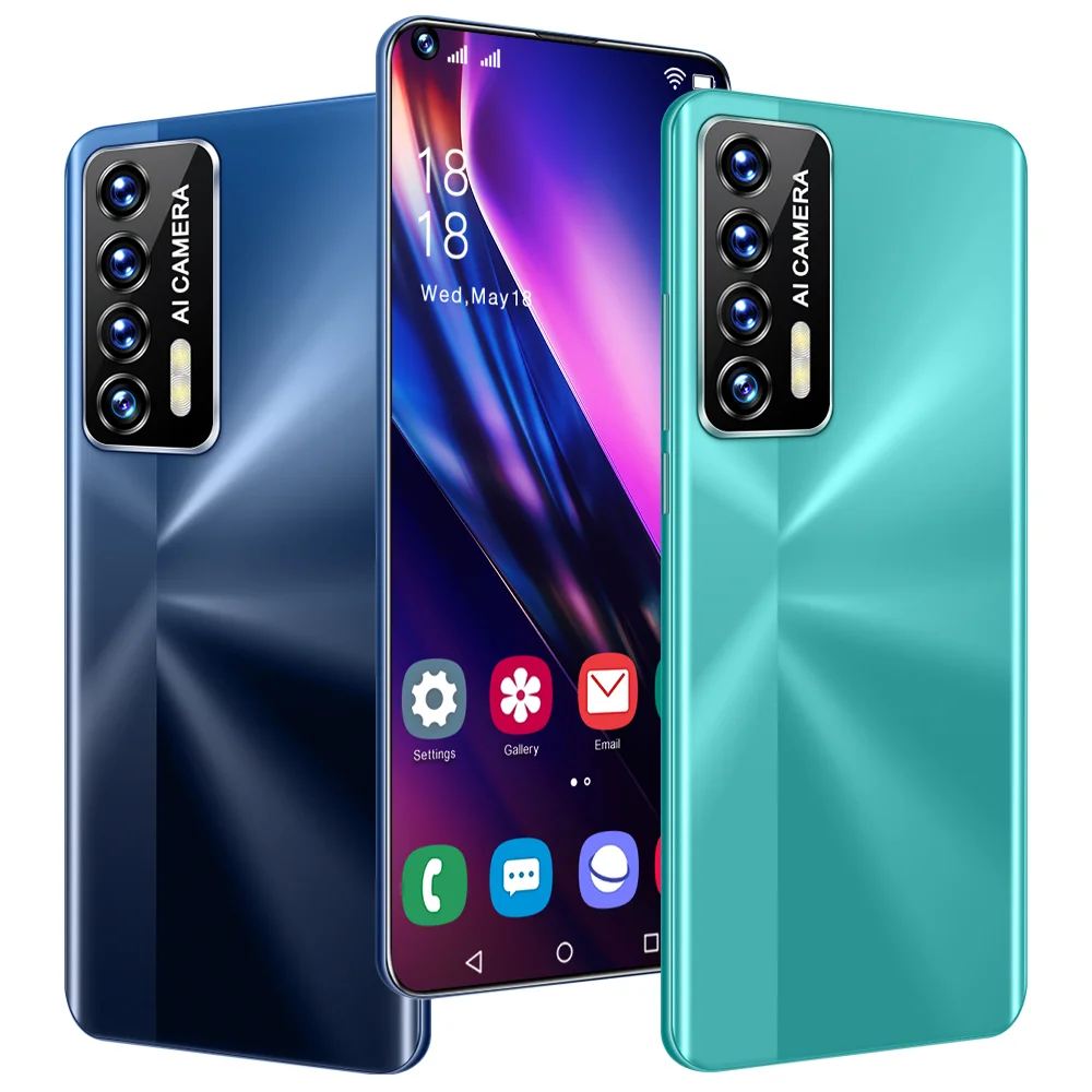 Wholesale Reolme7 Telephones 7.3inch Cellphone 6800mah Dual sim 10core Smartphone HD Camera  16GB+512GB Gaming Mobile Phones