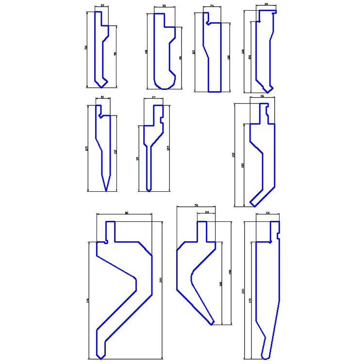 Hot Sale Press Brake Molds 4000*150*26mm Press Brake Die CNC Bending Machine Tooling Upper Die