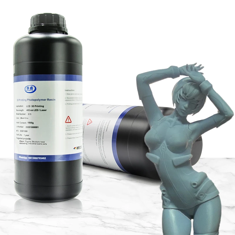 Huaxin Hardness Flexible Stretchability 405Nm Sla Lcd Dlp Liquid For Resin Printer 3D