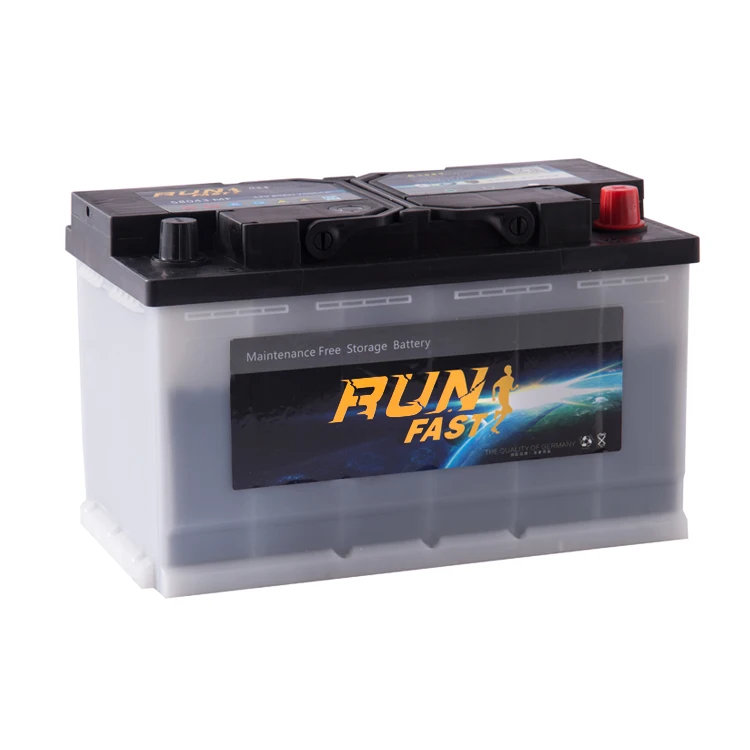 12V80Ah DIN80 58043 DIN SMF Auto battery H7 LN4 Sealed maintenance free lead acid car battery factory  rocket korean