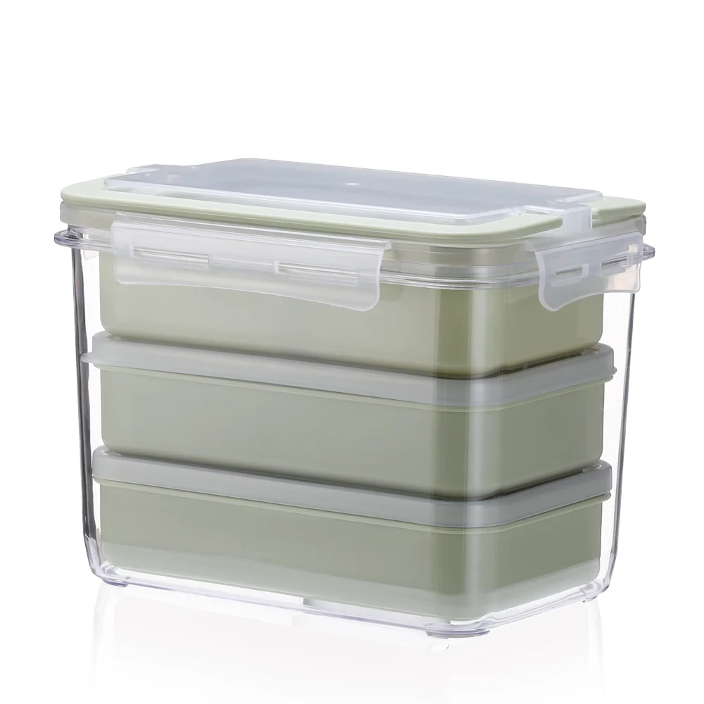 Japanese office portable pp lunchbox set for adults