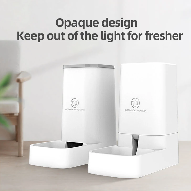 More Cute Pet RTS Pet Supplier Factory Auto Cat Dog Feeder  Low Price  Large Capacity Universal Pet Food Feeder Water Feeder