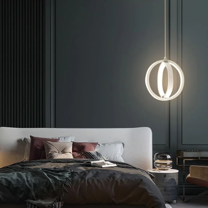 2021 хит продаж железное освещение простое белое освещение подвесная Подвесная лампа