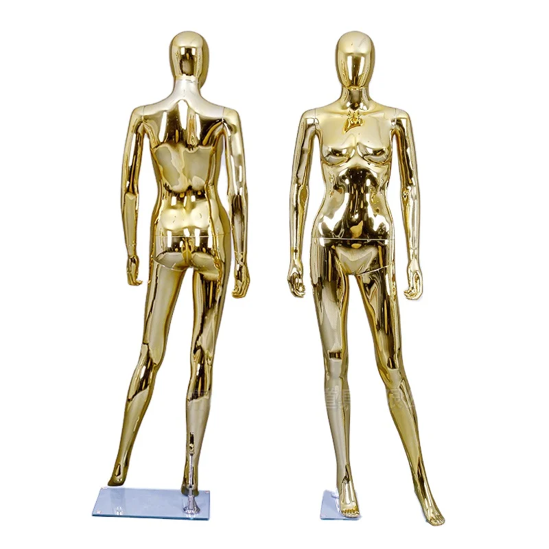 Gold and silver mannequie female  mannequin full-body and window  full-body mannequin