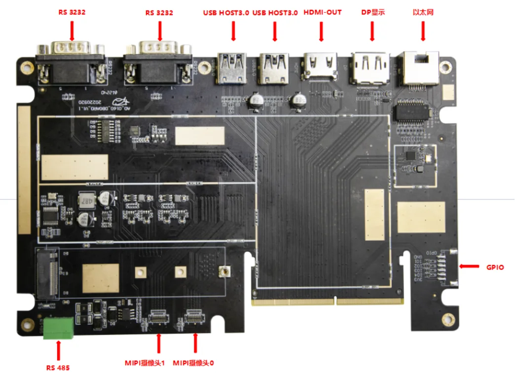 Rockchip Android Mainboard RK3588 8K 4K Android PCB MotherBoard dual gigabit ethernet HD for edge computing box