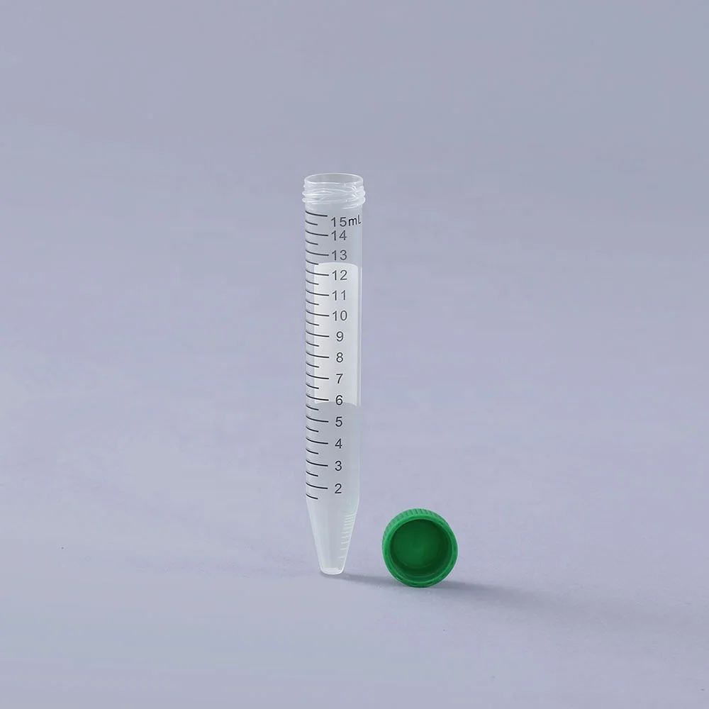 Оптовая продажа дешевая Высококачественная лабораторная Центрифуга Без ДНК/РНК круглая коническая центрифужная трубка 15 мл от китайского