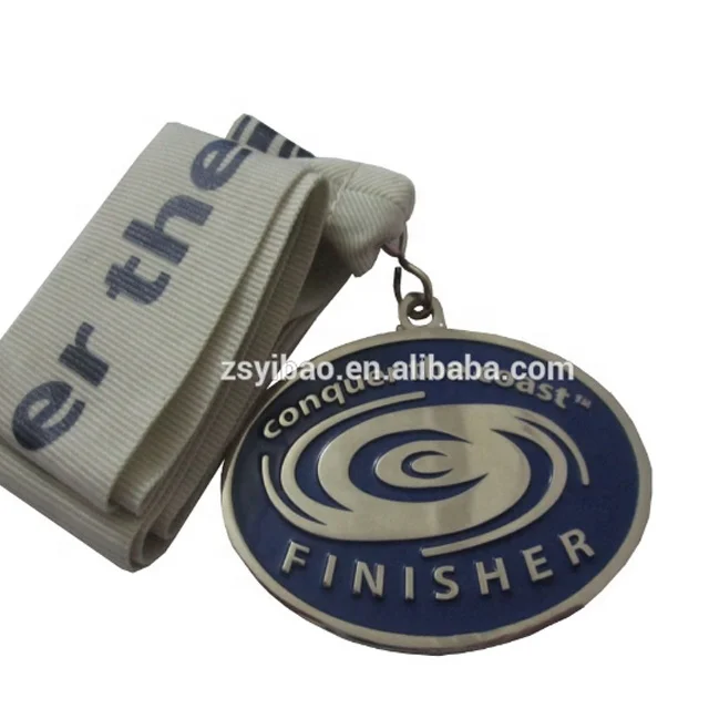 YIBAO Customized School or Corporate Honors Metal Customized Logo Medals and Trophies Football Medals Gold, Silver and Bronze
