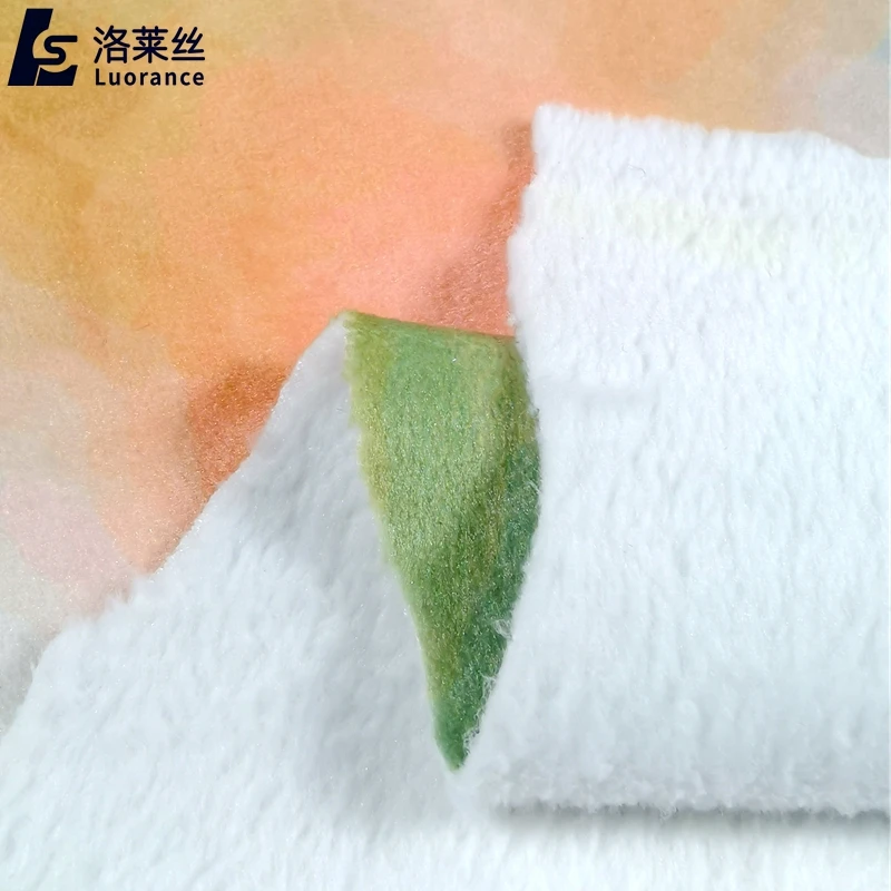 Digital printing Squish fabric Polyester Spandex Double Sided Minky Fabric For Pajamas