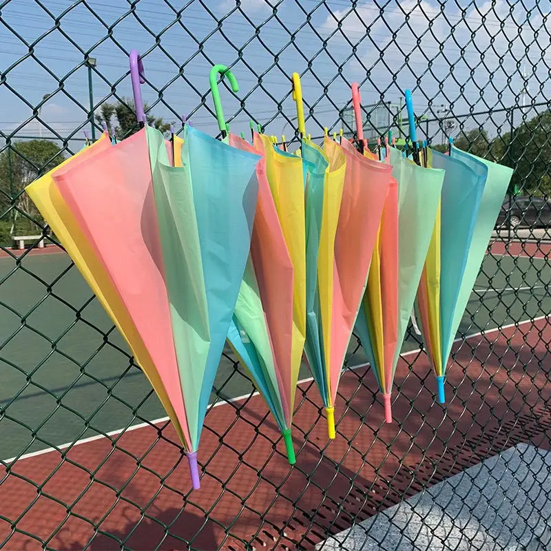 Manufacturer Promotional Colorful Straight Mini EVA 8 Ribs Kids Transparent Umbrella