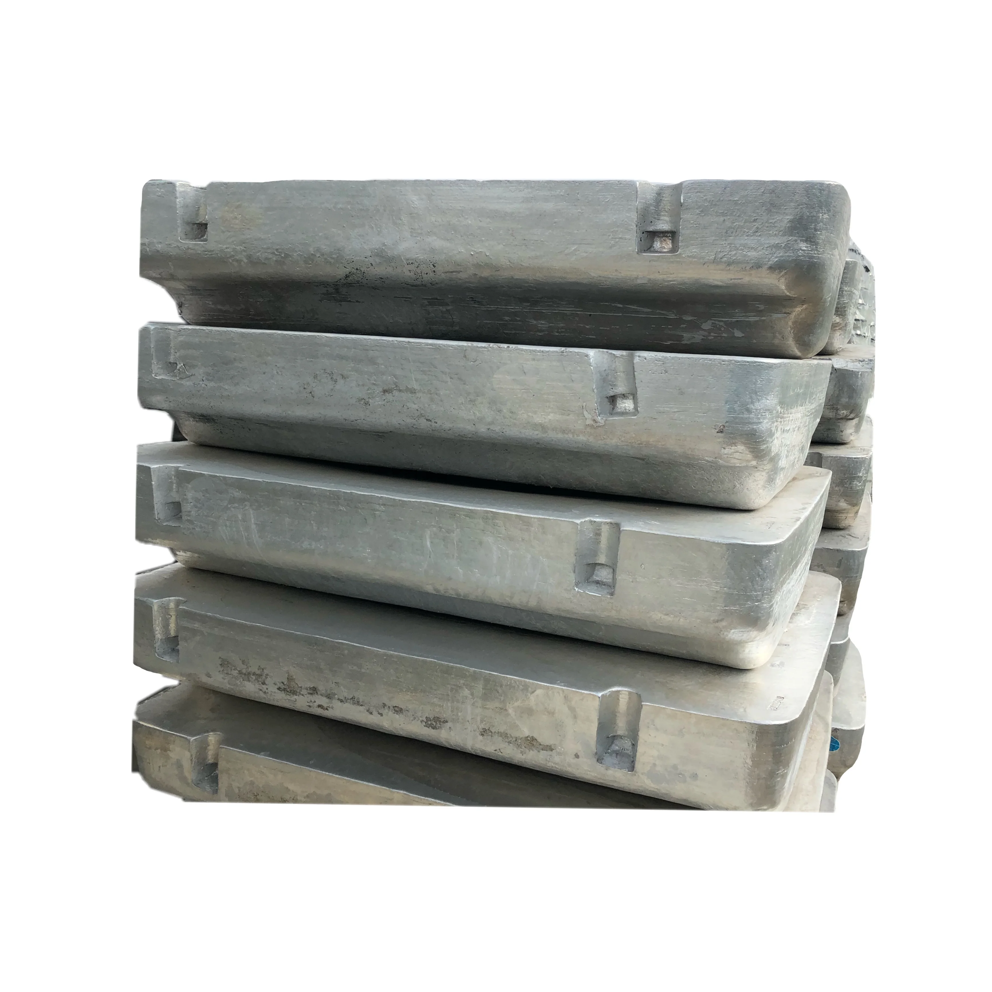 Самый продаваемый 99.7% серебристо-серый высокочистый Основной алюминиевый слиток