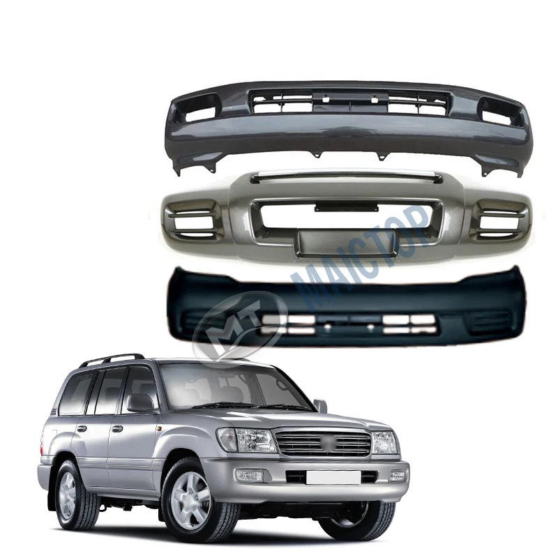 Maictop car accessories abs plastic front bumper for land cruiser 100 series lc100 fj100 1998 - 2006 2007
