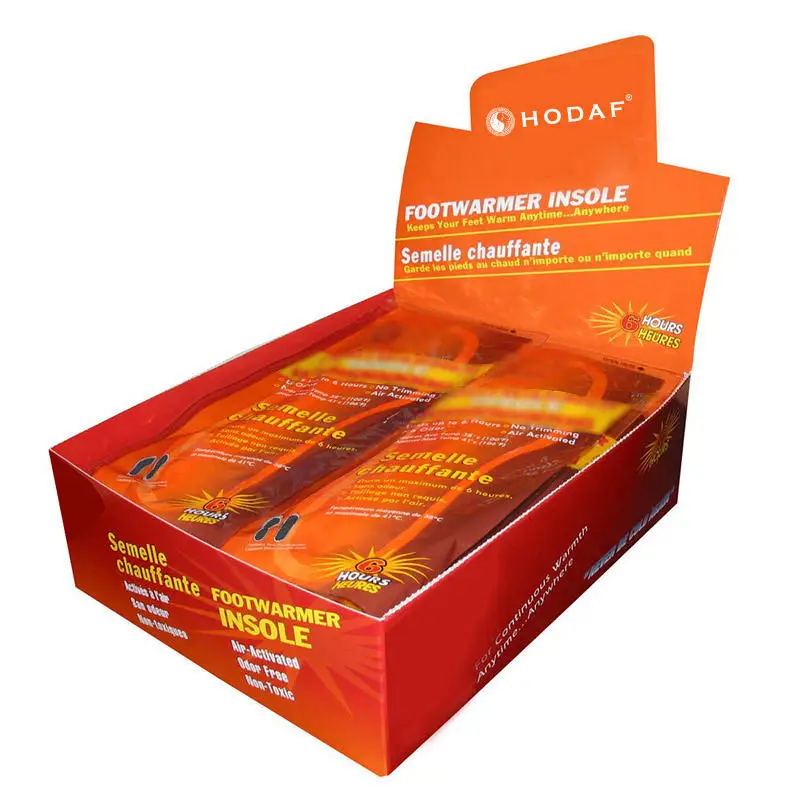 HODAF OEM ODM Customized Logo Winter Warm Foot Warmer Insole Shoes Foot Warmer Patch Insoles