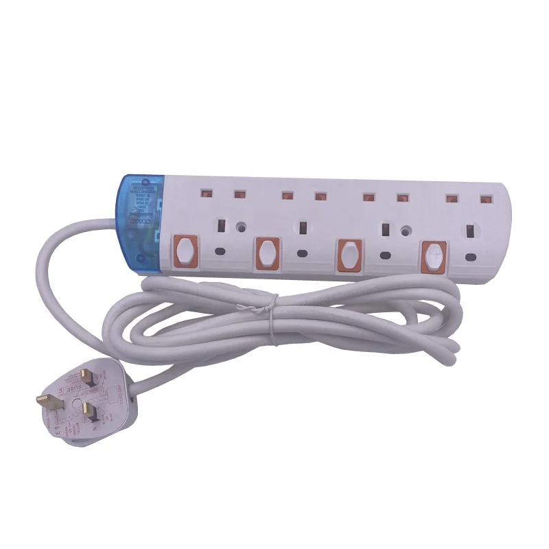 Новое поступление! 4 комплекта с переключателем, сетевой фильтр UK, прозрачный сетевой фильтр