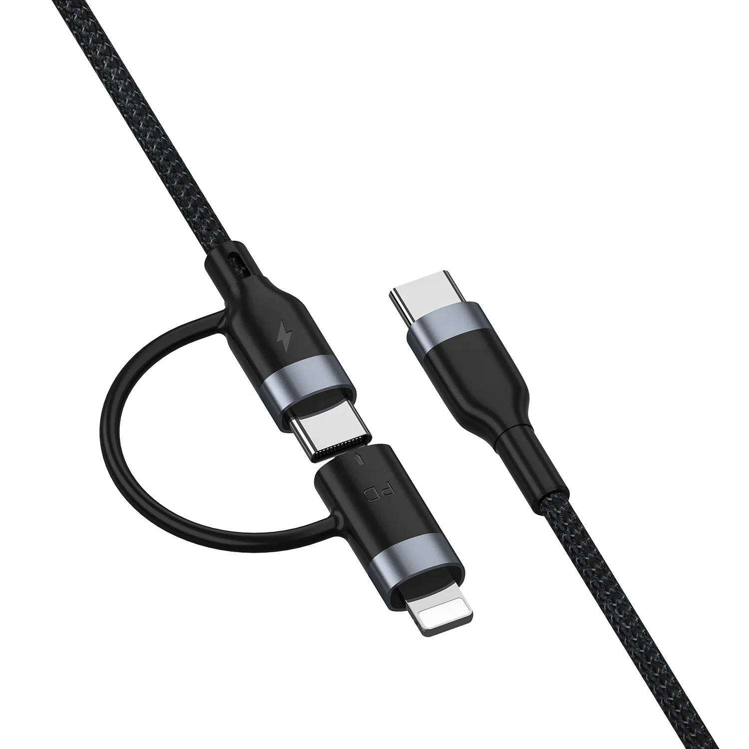  PD 20 Вт Магнитный зарядный кабель 2 в 1 Type-C Быстрая зарядка ios 8pin и type c