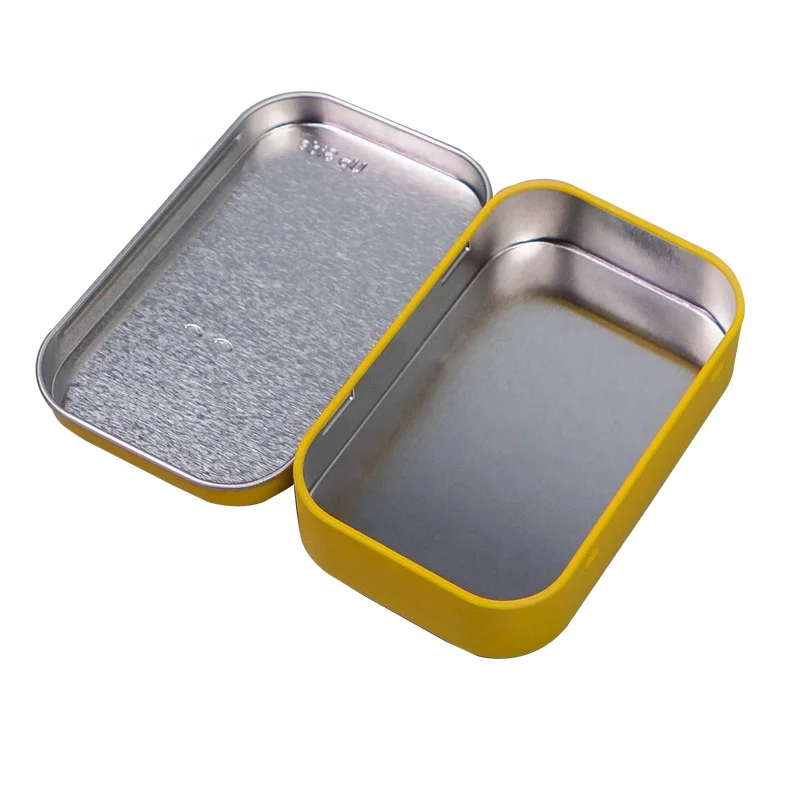 19 Years Factory Free Sample High Quality Custom Logo Printed Gift Packaging Small Rectangle Metal Tin Box With Hinged Lid