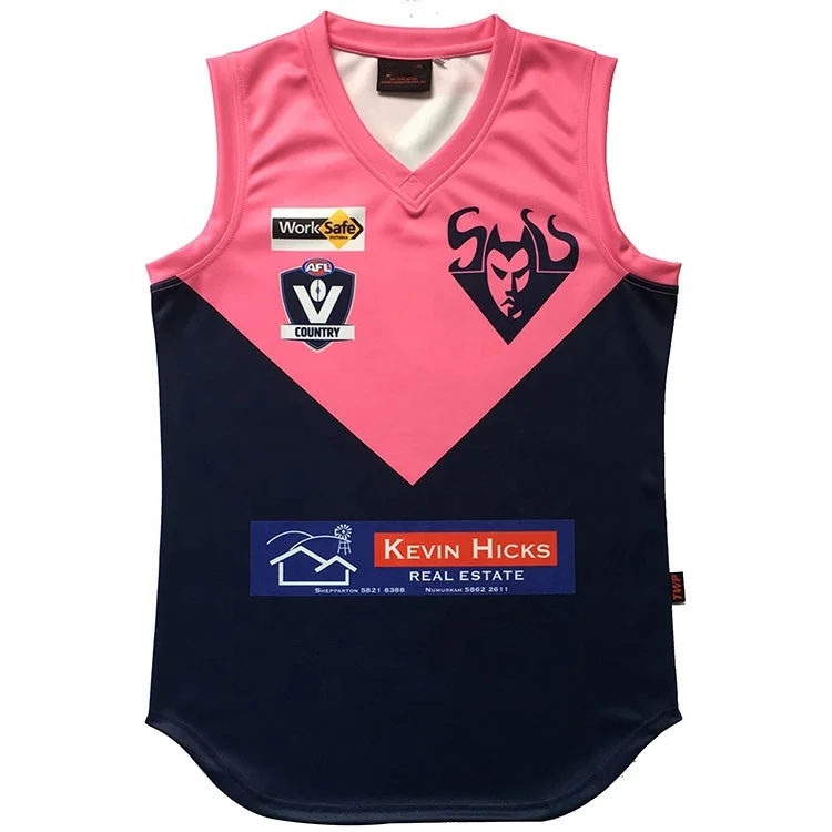OEM Service  Football Jerseys Full Sublimation  AFL Football Jumper Customized Footy Jumper Uniform