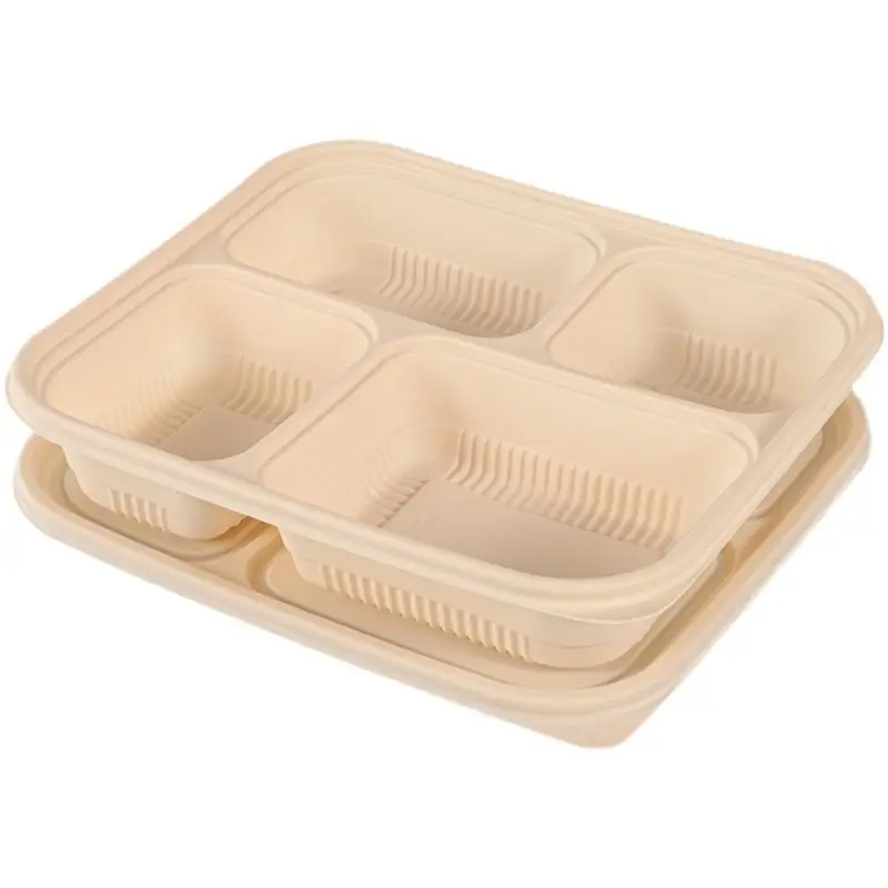 Kraft Paper Soup Cup Pla Liner Biodegradable Disposable Bowls Lunch Box