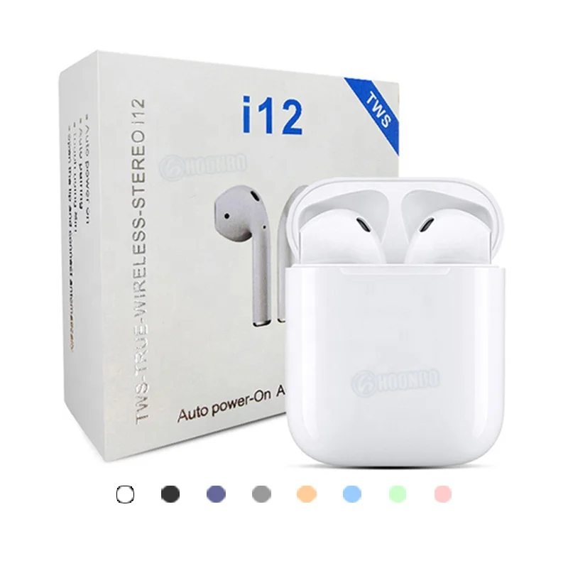 
2020 Portable Mini TWS i12 Wireless Stereo Audifonos Earbuds Jieli 6956 BT 5.0 Earphone & Headphone 