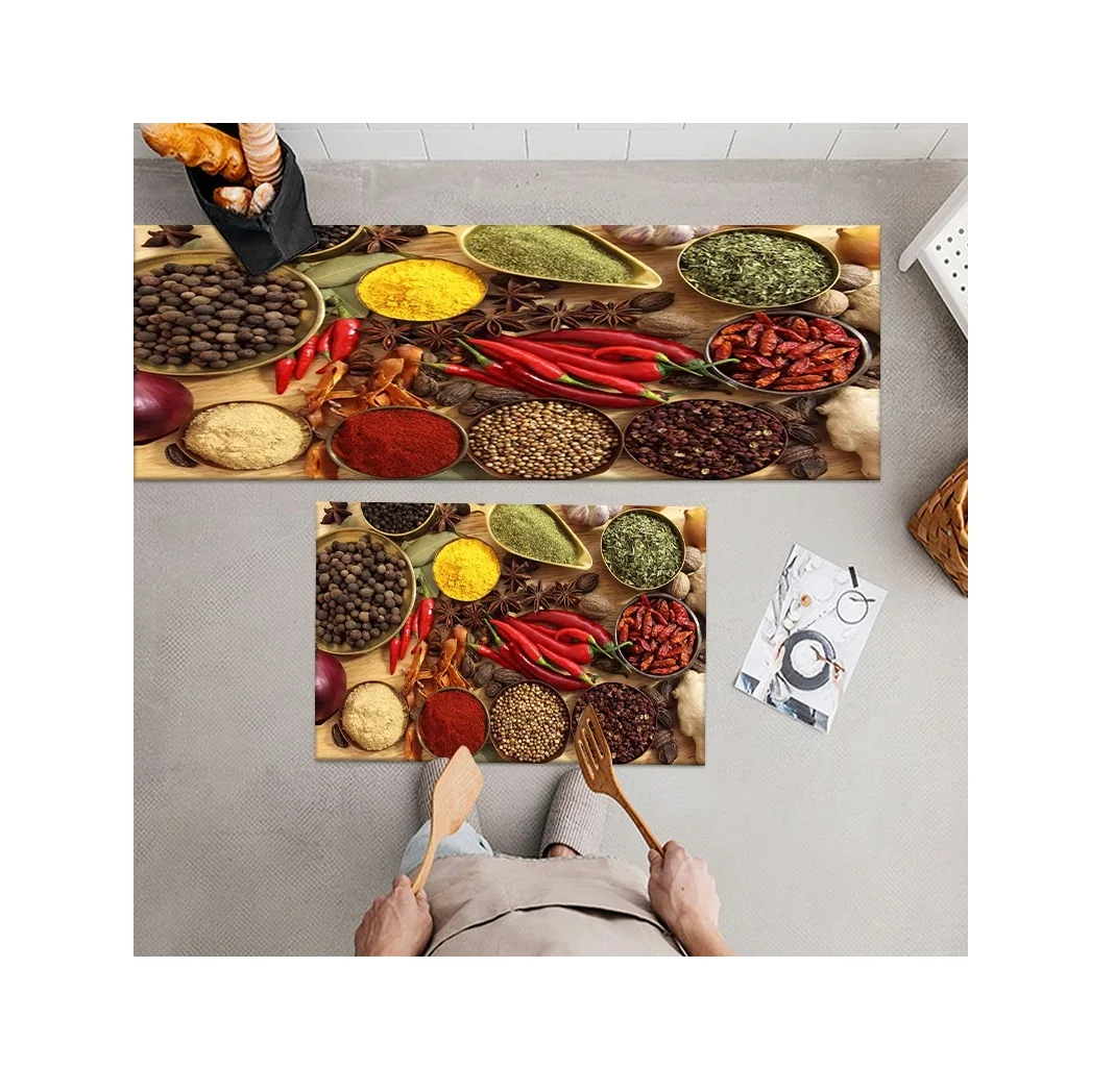 Wholesale Anti Fatigue Kitchen Rug Set Non Slip Cushioned Kitchen Floor Mat Waterproof Comfort Standing Kitchen Mat Adult Plasti