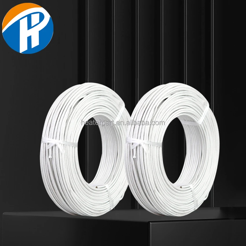 Chinese Manufacturer braided pure nickel Cable 500C 600C 800C Textile polyester braided copper Wires