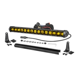 20 Inch 75W 12V 24V Slim Waterproof Straight LED Light Bar With Wiring Harness