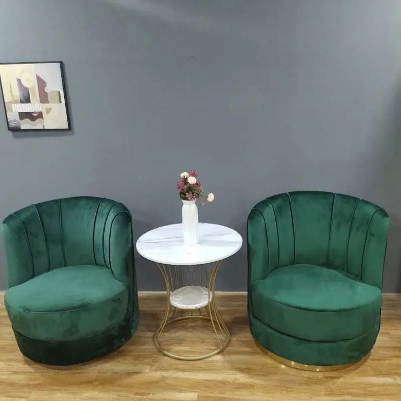 Modern Leisure Living Room Sofa Sectional Couch Italy Royal Dubai Special-Shaped Round Chairs  Sofa